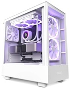 CaseATXNZXTH5Elite,1xUSB3.2,1xType-C,1x120mm&2x140mmFRGB,2xTemperedGlass,White