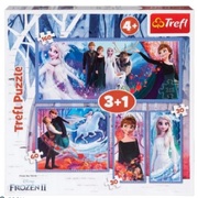 Trefl90995Puzzles3+1Frozen2
