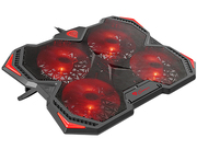 GenesisOXID250LaptopCoolingPad,upto17.3",4coolers140mmRedLEDbacklight,2xUSB2.0,Black