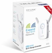 "WirelessRangeExtenderTP-LINK""RE350"",1200MbpsKillsWi-FideadzonewithstrongWi-Fiexpansionatcombinedspeedofupto1.2GbpsOperatesoverboththe2.4GHzband(300Mbps)and5GHzband(867Mbps)formorestablewirelessexperienceGigabitEt