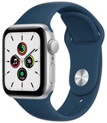 AppleWatchSEGPS40mmSilverAluminiumCasewithAbyssBlueSportBand(MKNY3)