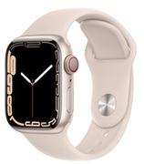 AppleWatchSeries741mmMKHR3GPS+LTE-StarlightAluminiumCasewithStarlightSportBand