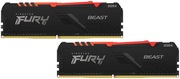 16GBDDR4-3733MHzKingstonFURYBeastRGB(Kitof2x8GB)(KF437C19BBAK2/16),CL19,1.35V,Black