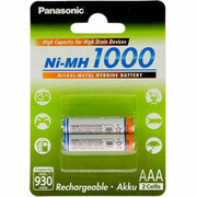 AAAPanasonic1000mAh,Blister*2,HighCapacity,BK-4HGAE/2BE