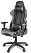 Gaming/OfficeChairAROZZIVeronaV2,Black/Grey,PULeather,maxweightupto100-105kg/height160-180cm,Recline165°,1DArmrests,HeadandLumbercushions,MetalFrame,Nylonwheelbase,GasLift4class,Smallnyloncasters,W-25.5kg
