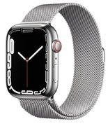 Series7GPS+Cellular41mmSilverStainlessSteelCasewithSilverMilaneseLoop(MKHF3,MKHX3)