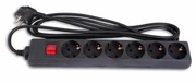 SurgeProtectorSVENOptimaBase6Sockets,3m,Black