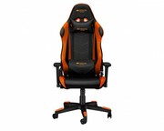 "GamingChairCanyonDeimos,Maximumload150kg,Headrest&Lumbarcushion,Black/Orange.
