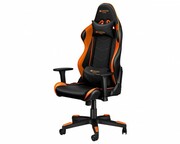 "GamingChairCanyonDeimos,Maximumload150kg,Headrest&Lumbarcushion,Black/Orange.