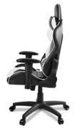 Gaming/OfficeChairAROZZIVeronaV2,Black/White,PULeather,maxweightupto100-105kg/height160-180cm,Recline165°,1DArmrests,HeadandLumbercushions,MetalFrame,Nylonwheelbase,GasLift4class,Smallnyloncasters,W-25.5kg