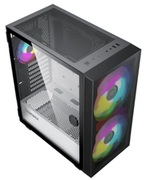 CaseATXGAMEMAXAero,w/oPSU,2x200mm&1x120mmARGBfans,PWM+ARGBController,2xUSB3.0,TG,RC
