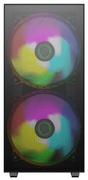 CaseATXGAMEMAXAero,w/oPSU,2x200mm&1x120mmARGBfans,PWM+ARGBController,2xUSB3.0,TG,RC