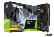 ВидеокартаZOTACGeForceGTX1660TwinFan6GBGDDR5,192bit,1785/8002Mhz