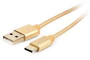 CablemicroUSB2.0Cottonbraided-1.8m-CablexpertCCB-mUSB2B-AMBM-6-G,Gold,Professionalseries,USB2.0A-plugtoMicroB-plug,blister