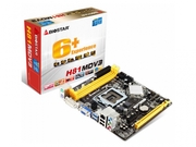BiostarH81MDV3,Socket1150,IntelH81,Dual2xDDR3-1600,CPUIntelgraphics,DVI,1xPCI-Ex16,2xSATA2,2xSATA3(6Gb/s),1xPCI-Ex1,RealtekALC6626-ChHDAudio,GigabitLAN,2xUSB3.0(5Gb/s),mATX