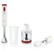 "BlenderPHILIPSHR1625/00,650Wpoweroutput,mixingbowl0.5l,chopperbowl0.35l,whisk,footstainlesssteel,1speedlevelplusturbolevel,white/red"