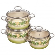 Наборкастрюль2л/3л/4лOlivaVITROSS7DA025S-1