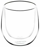 НаборчашекArdestoсдвойнымистенкамидляамерикано,120мл,H7,5см,2шт,боросиликатноестекло