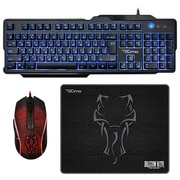 "GamingKeyboard&Mouse&MousePadQumoViper,12Fnhotkeys,AntiGhosting,Backligh,Black,USB.