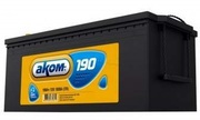 АккумуляторAKOM6СТ-190LEuro+переходник