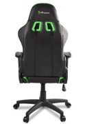 Gaming/OfficeChairAROZZIVeronaV2,Black/Green,PULeather,maxweightupto100-105kg/height160-180cm,Recline165°,1DArmrests,HeadandLumbercushions,MetalFrame,Nylonwheelbase,GasLift4class,Smallnyloncasters,W-25.5kg