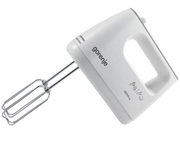 MixerGorenjeM420CW,400Wpoweroutput,5speedlevelsplusmomentlevel/turbolevel,2xdoughhook,2xbeater,bowlwithvolumeof2l,footmixerrod,white