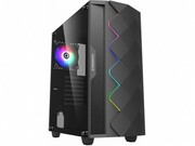 CaseATXGAMEMAXBlackDiamond,Rear120mmARGBLEDfan,ARGBLEDstrip,RainbowHUB,USB3.0