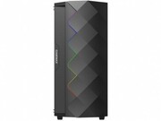 CaseATXGAMEMAXBlackDiamond,Rear120mmARGBLEDfan,ARGBLEDstrip,RainbowHUB,USB3.0