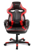 Gaming/OfficeChairAROZZIMilano,Black/Red,PULeather,maxweightupto90-95kg/height160-180cm,TiltAngle12°,FixedArmrests,Lumbarcushion,WoodFrame,Nylonwheelbase,GasLift4class,Smallnyloncasters,W-20.5kg