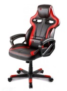 Gaming/OfficeChairAROZZIMilano,Black/Red,PULeather,maxweightupto90-95kg/height160-180cm,TiltAngle12°,FixedArmrests,Lumbarcushion,WoodFrame,Nylonwheelbase,GasLift4class,Smallnyloncasters,W-20.5kg