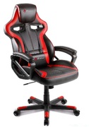 Gaming/OfficeChairAROZZIMilano,Black/Red,PULeather,maxweightupto90-95kg/height160-180cm,TiltAngle12°,FixedArmrests,Lumbarcushion,WoodFrame,Nylonwheelbase,GasLift4class,Smallnyloncasters,W-20.5kg