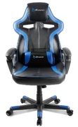 Gaming/OfficeChairAROZZIMilano,Black/Blue,PULeather,maxweightupto90-95kg/height160-180cm,TiltAngle12°,FixedArmrests,Lumbarcushion,WoodFrame,Nylonwheelbase,GasLift4class,Smallnyloncasters,W-20.5kg