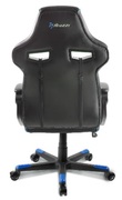 Gaming/OfficeChairAROZZIMilano,Black/Blue,PULeather,maxweightupto90-95kg/height160-180cm,TiltAngle12°,FixedArmrests,Lumbarcushion,WoodFrame,Nylonwheelbase,GasLift4class,Smallnyloncasters,W-20.5kg