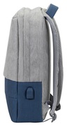 BackpackRivacase7562,forLaptop15,6""&Citybags,Gray/DarkBlue