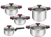 PotSetTefalG723SA74,Set,5pcs,Stainlesssteel