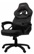 Gaming/OfficeChairAROZZIMonza,Black/Black,PULeather,maxweightupto90-95kg/height160-180cm,TiltAngle12°,FixedArmrests,WoodFrame,Nylonwheelbase,GasLift4class,Smallnyloncasters,W-17kg