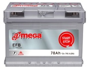 АккумуляторAMEGAEFB-78Ah-А3(0)