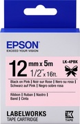 TapeCartridgeEPSON12mm/5mRibbonBlk/Pik,LK4PBKC53S654031