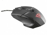 TrustGamingGXT101GavMouse,600-4800dpi,6button,Illuminatedlogoincontinuouslychangingcolours,Ergonomic&comfortabledesign,1,8mUSB,Black