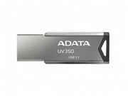 32GBUSB3.1FlashDriveADATAUV350,Silver,MetalCase,SlimCapless,Keychain(R/W:60/30MB/s)(memorieportabilaFlashUSB/внешнийнакопительфлешпамятьUSB)