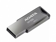 32GBUSB3.1FlashDriveADATAUV350,Silver,MetalCase,SlimCapless,Keychain(R/W:60/30MB/s)(memorieportabilaFlashUSB/внешнийнакопительфлешпамятьUSB)