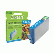 Green2GN-H-364C(XL)-C,HP364XL-C(CB323EE)Compatible,13ml,Cyan:HPPhotosmartB8550Photo/C5380AIO/C5390/C6300/C6380AIO/D5460/D7560;PhotosmartAIO-B109