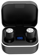 PlatinetBluetoothV5.0EarphonesTWS+ChargingStationStardustBlack[45585]