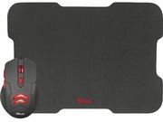 TrustZivaGamingMouse+MOUSEPAD(220x300mm),1000-3000dpi,6button,USB,Black