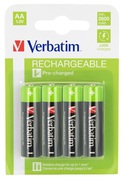 VerbatimRechargeableBatteryAA,4pcs