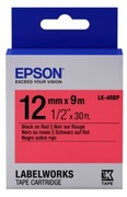 TapeCartridgeEPSON12mm/9m,PastelBlk/Red,LK4RBPC53S654007