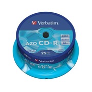 VerbatimDataLifePlusCD-RAZO700MB52XCRYSTALSURFACE-Spindle25pcs.