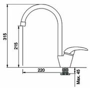 смесительFRANKEPlatinoAvena(115.0029.588)