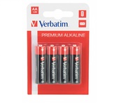 VerbatimAlcalineBatteryAA,4pcs,Blisterpack