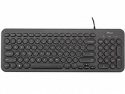 TrustMutoSilentMultimediaKeyboard,RU,12-keys,USB,1.5m,Black